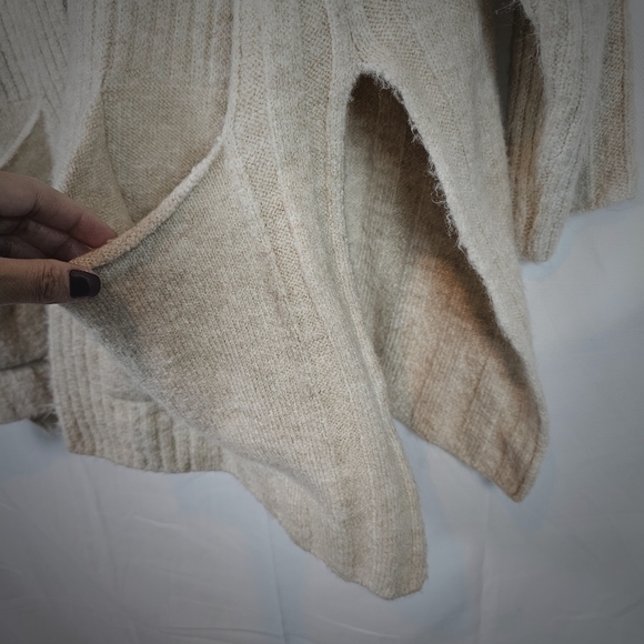 Topshop Womens Ribbed Open Front Cozy Casual Cardigan Sweater - Picture 5 of 7